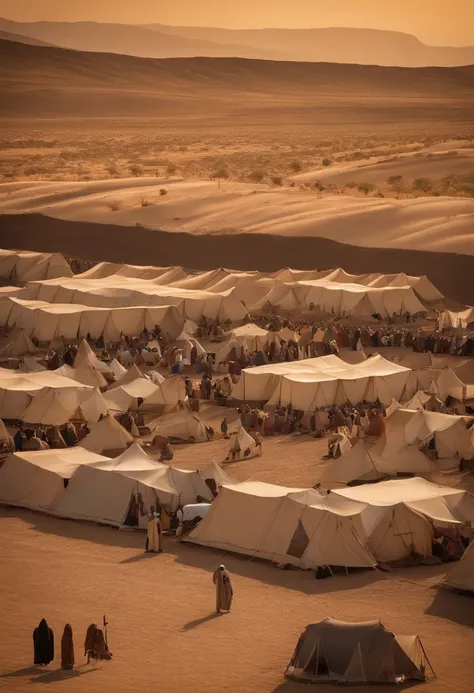 The Exodus of Moses、They set out from Rephidim、Arriving in the wilderness of Sinai、I pitched a tent in the wilderness。Israel is、Therefore、camped towards the mountain、exodus stent、ancient tent、egyptian tent、100,000 tents、tent for 600 people,000 people