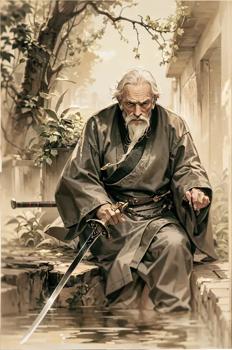 The old master of swordsmanship has a very strong fighting spirit even in his old age. Normally, he is a kind and gentle old man, but when confronted with a sword in his hand, he radiates an aura of fear. He has fought a hundred battles, and he will never ...