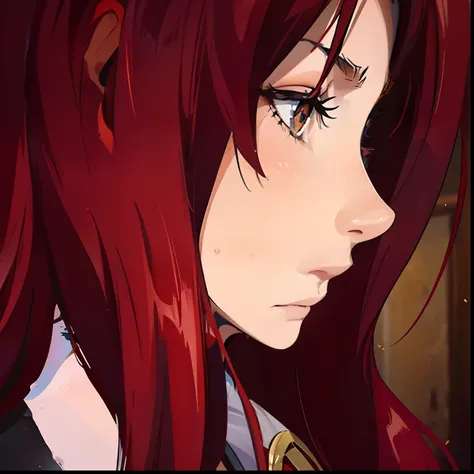 Erza Scarlet is one of the main characters in the series. The young woman with scarlet hair and brown eyes is described as an amazing woman, very strict and who does not admit when others make mistakes. Shes a slender, head up, pele molhada, high resolutio...