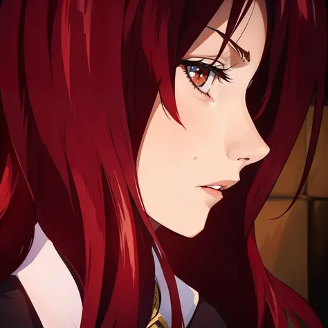 Erza Scarlet is one of the main characters in the series. The young woman with scarlet hair and brown eyes is described as an amazing woman, very strict and who does not admit when others make mistakes. Shes a slender, alta resolução, circunstanciado ((mel...