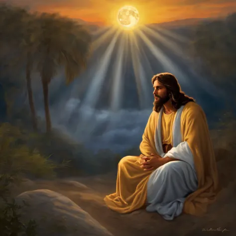 Y, while they were talking like this, Jesus was sitting a little apart. And it came to pass that on the fifteenth day of the moon of the month of têbêth,day when there was a full moon, el sol, rising in his ordinary career, emitted an incomparable light.
1...