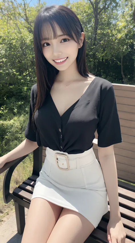 (Best Quality, masutepiece, Ultra HD: 1.3, High brightness, High color saturation), 1girl in, （middlebreasts）, light brown hair, Asymmetrical hair, straight haired, Long hair, （ slender body shape, Constricted waist）, （Ultra Fine Face）, Delicate lips, （bea...