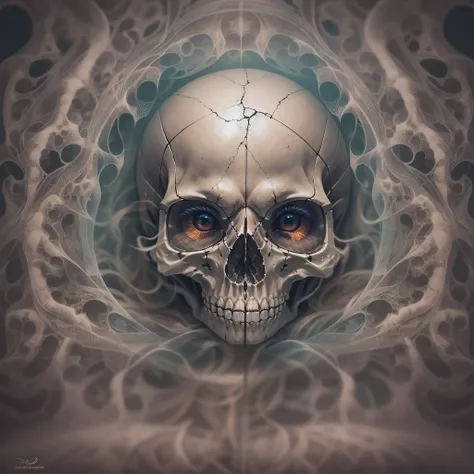 as in my skull is a shell of my brain with a miniature spirit siting on the forefront of my brain staring out into my eyes echoing the sides of my head to see the inner circle within my skull fully corresponding and wrapping around visually i can see what ...