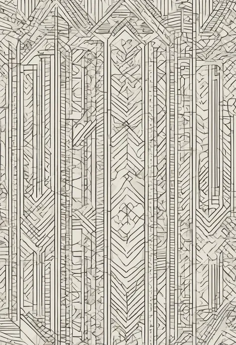 Flat design art deco motif pattern