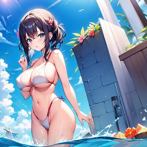 nsfw, large breasts, swim wears