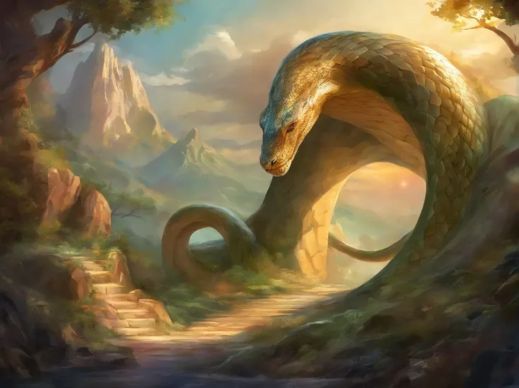 giant snake, greek mythology, python