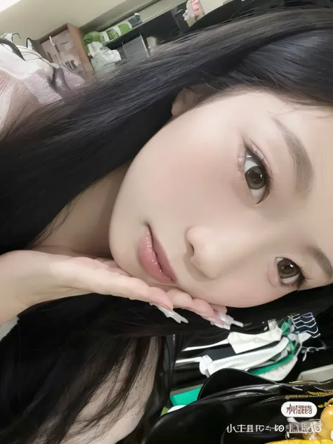 tem uma mulher posando para uma foto com uma escova de dente, Yoshitomo Nara, Kimi Takemura, Sakimichan, Chiho, Chiho Ashima, clear lips and high quality, Rosto bonito das meninas japonesas, Shikami, lindo rosto delicado, beautiful aesthetic face, Kiyoko S...