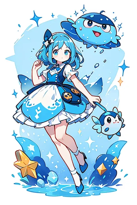 human Poliwag ; glitter; full body; outfit Poliwag inspired