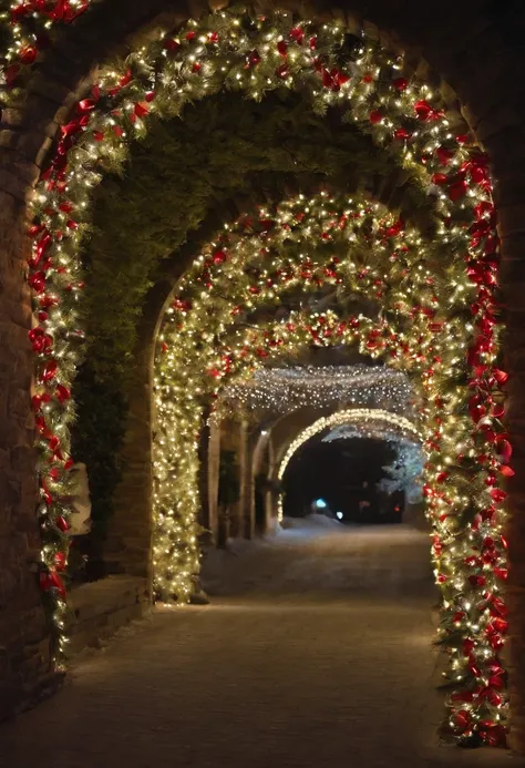 stunning christmas illuminations、Glowing lighting、illuminated tunnel、1,0 million LED lights shine、Seven colored lighting、Seven colored lighting、Seven colored lighting、Illuminated