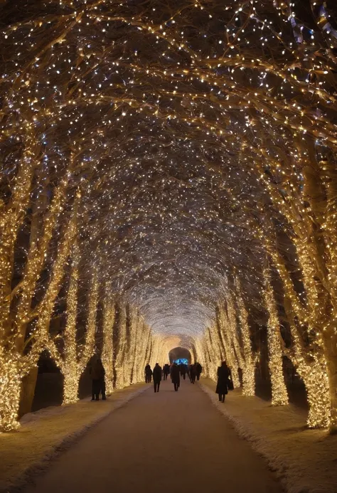 stunning christmas illuminations、Glowing lighting、illuminated tunnel、1,0 million LED lights shine、Seven colored lighting、Seven colored lighting、Seven colored lighting、Illuminated、Illuminations that fill the sky