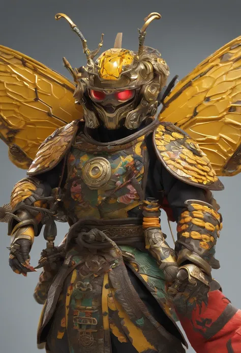 Envision a whimsical scene where a Bumblebee dons the attire of a fearless samurai warrior, embracing the fusion of nature and ancient martial prowess. Dive into extreme micro-details to capture the intricate elements of this imaginative character.

Highli...