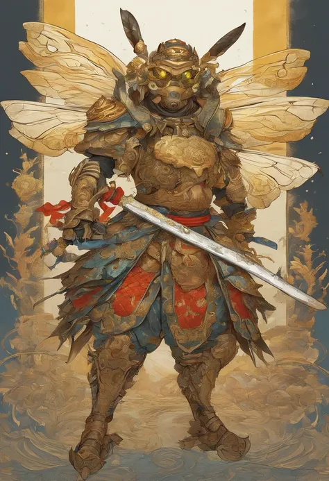 Envision a whimsical scene where a Bumblebee dons the attire of a fearless samurai warrior, embracing the fusion of nature and ancient martial prowess. Dive into extreme micro-details to capture the intricate elements of this imaginative character.

Highli...