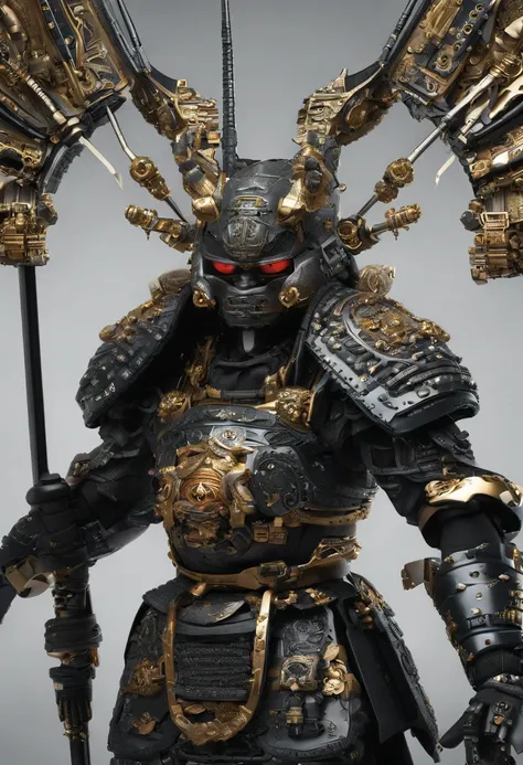 Envision a whimsical scene where a Bumblebee dons the attire of a fearless samurai warrior, embracing the fusion of nature and ancient martial prowess. Dive into extreme micro-details to capture the intricate elements of this imaginative character.

Highli...