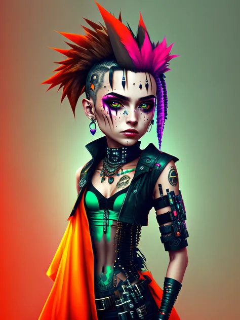 Transvestite avatar cyberpunk