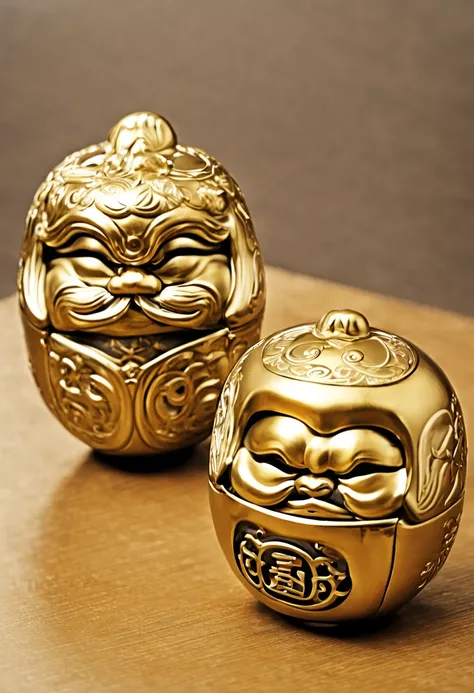 Good luck Daruma、golden colored、Deities々Right、Golden Luck、Messenger of God