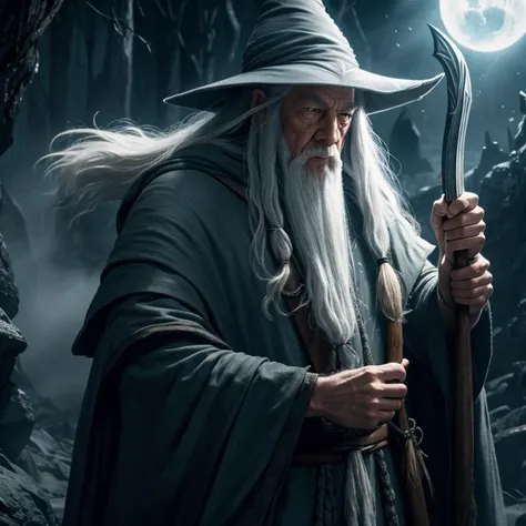 Gandalf fighting the darkness