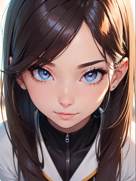 ((1 girl))、((face close-up:1.4))、((upturned eyes))、((pov))、((ecstatically face:1.3))、((from above:1.2))、all fours、looking up、Open your mouth wide、realistic skin、perfect eyes、best quality、ultra resolution、digital illustration