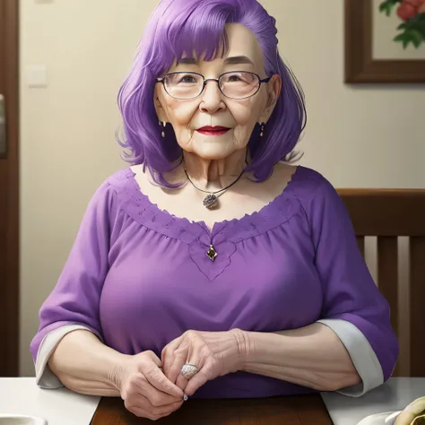 purple hair grandma