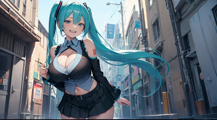 ((Masterpiece:1.2)), Best quality, ((Extreme detail)), (offcial art), (Ultra-detailed), Anime screencap, extremely, Detailed, (CG), (。.3D), 8K, anime, Unified model, the wallpaper, Cowboy shot, 1girll, (Solo), Hatsune Miku, Falcomin, @Falcomin, alternate b...