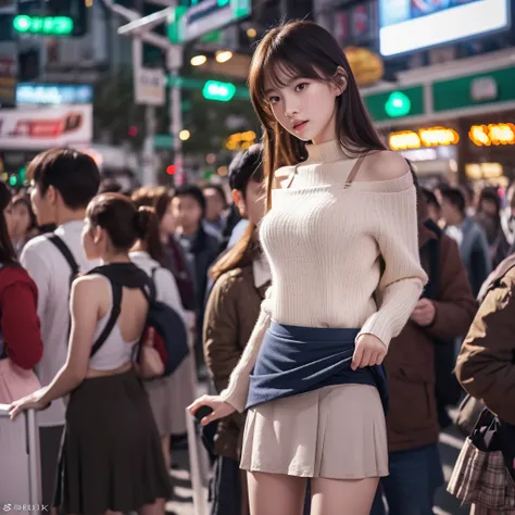 extremely detailed CG unity 8k wallpaper, best quality, ultra-detailed, masterpiece, realistic, photo realistic, extremely detailed cute girl, 20years old, (((skirt lift by myself))), (lifted by self),  panties , panties focus, blush, parted lips, looking ...