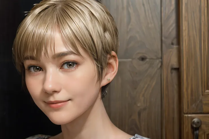 102
(a 20 yo woman,is standing), (a hyper-realistic), (high-level image quality), ((beautiful hairstyle 46)), ((short-hair:1.46)...