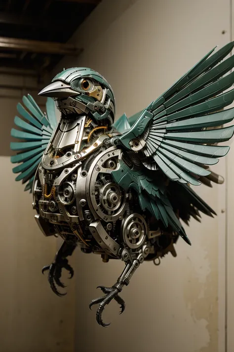 A mechanical bird, the detail