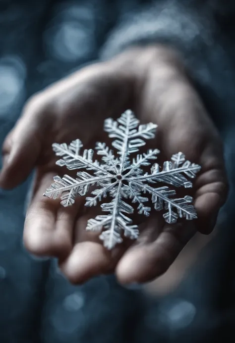 A series of snowflake images, each showcasing different shapes and patterns, illustrating the diverse beauty of snowflakes