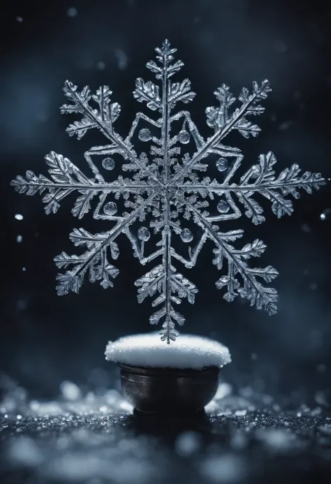 A series of snowflake images, each showcasing different shapes and patterns, illustrating the diverse beauty of snowflakes