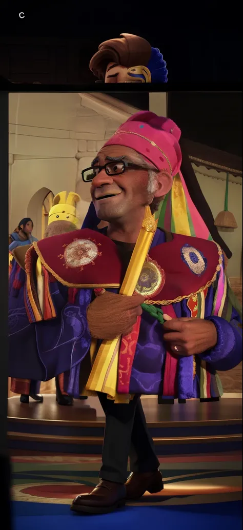 A gentleman dancing a folkloric circle