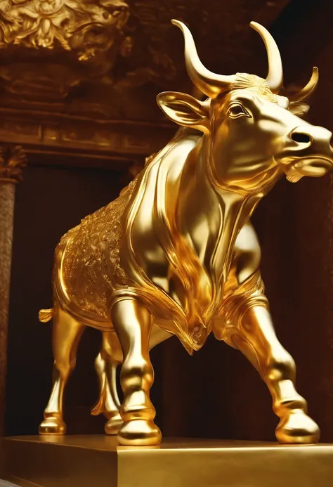 golden calf、worship the golden calf statue、Shoulder、Shoulder