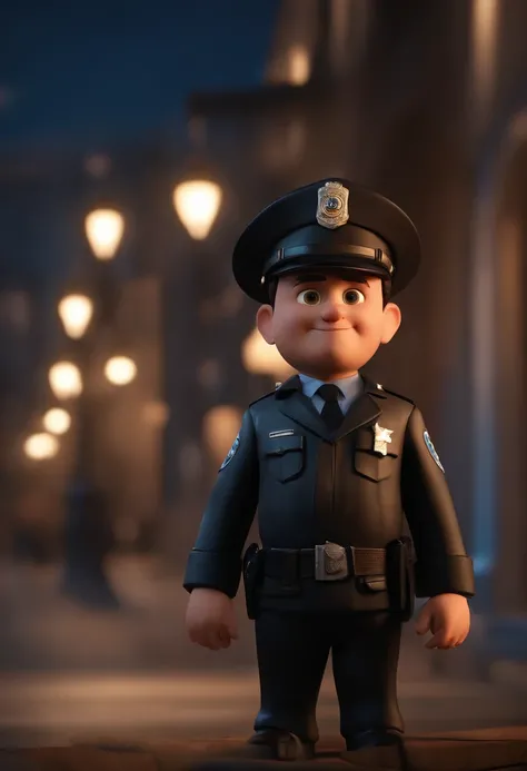 Personagem de desenho animado de policiais trocando tiros com bandidos, luz do dia, rua movimentada , Caractere estilizado, animation style rendering, 3D estilizado, Arnold Maya render, 3 d render stylized, toon render keyshot, Personagem 3D, Personagem 3D...