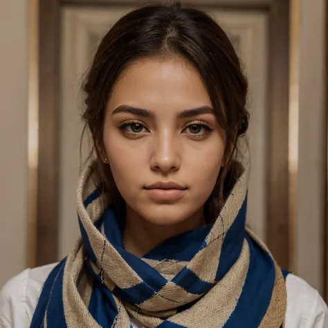 fille, Berber, marocaine, The eyes of Anbar, cheveux longs, 22 to 28 years old ,porter un foulard ,corps entier, pouty lips, belle poitrine et taille fine