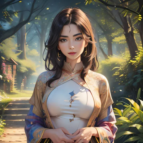 (Extremely detailed 8k wallpaper:2), (photo:2), (soigne Beautiful girl:2), (gives a lecture to friends:2), detailed (Face and eyes), (hyper realistic:1), (highly detailed:1), (epic realistic:1), rim light, (maximum details:1), cozy, (fullbody:1.3), (lookin...