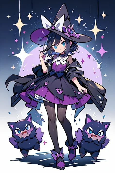 human pokemon Haunter ; glitter; full body; outfit pokemon Haunter inspired