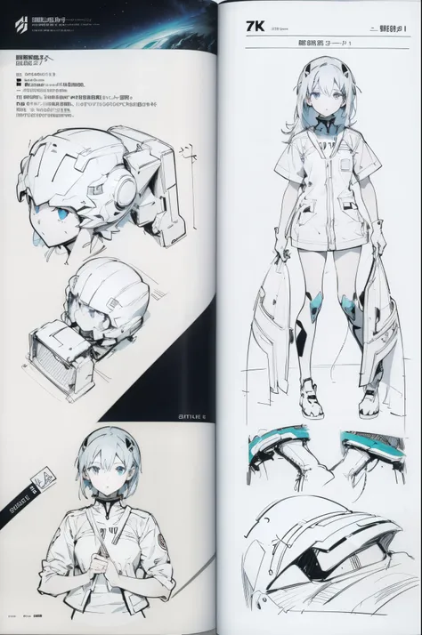 line-art, art book, character sheet, 8k, best quality, design, equipment design, Evangelion, eva