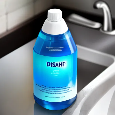 dishwashing liquid hyper realistic