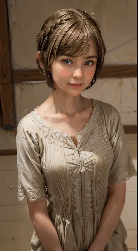 103
(a 20 yo woman,is standing), (A hyper-realistic), (high-level image quality), ((beautiful hairstyle 46)), ((short-hair:1.46)), (Gentle smile), (Keep your mouth shut), (trompe loeil), ((trickart:1.46))