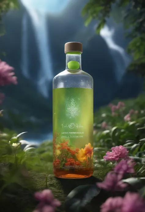 300ml bottle of probiotic drink，Plastic bottles，non-transparent，punky style, Ethereal, Cinematic,, ultra - detailed, Matte painting, photore, arnold renderer --test --creative --upbeta