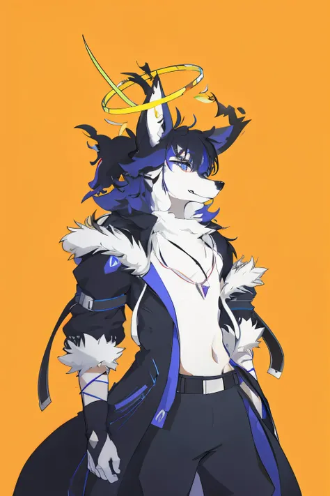 anime character with a sword and a cape on his head, fursona art, furaffinity commission, furry furaffinity, an anthro wolf, fursona!!!!, furry anime, furry art!!!, very very beautiful furry art, furaffinity fursona, furry character, fursona furry art comm...