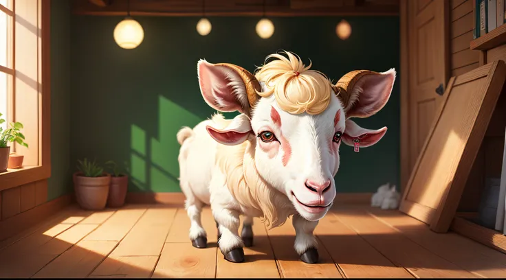 Anthropomorphic Russian goat