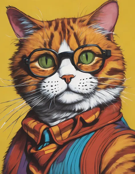 Unleash your creativity with this illustration prompt featuring a charismatic Garfield cat. The artists skillful strokes bring the character to life, capturing its playful and mischievous essence. The illustration portrays the cat in an interactive and cre...