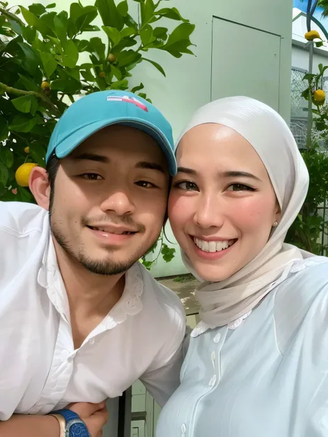 they are posing for a picture together in front of a lemon tree, happy couple, 8k selfie photograph, lovely couple, during sunset, inspired by JoWOnder, taken on iphone 1 3 pro, shot on iphone 1 3 pro, shot on iphone 1 3 pro max, tyler edlin and natasha ta...