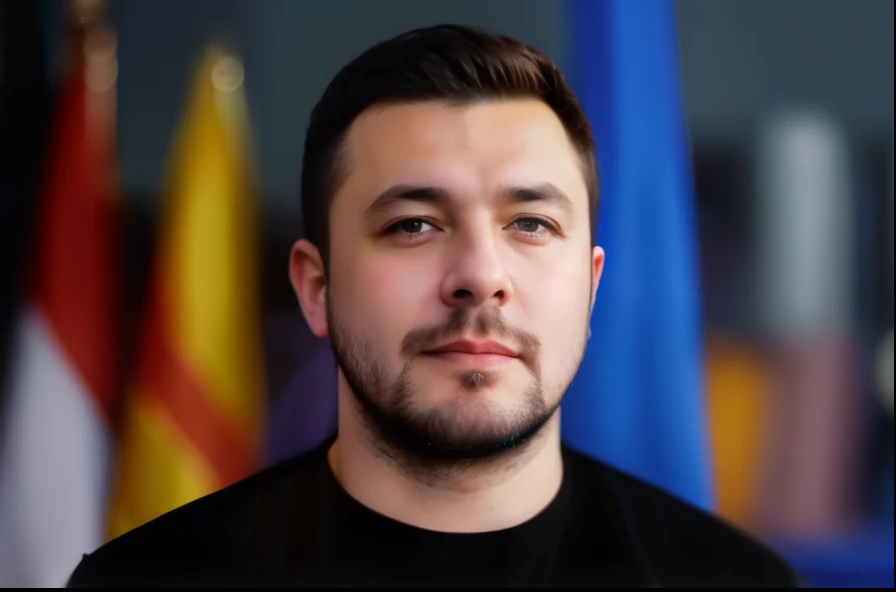 Bearded、Close-up of a man wearing a black shirt, Rutkovsky, Volodymyr Zelensky, Matteo Salvini, Ivan laliashvili, Rya Bobychev, Vsevolod Ivanov, Mircea Susiu, Bogdan Reznenko, Aykut Aydogdu, Anton Migurko