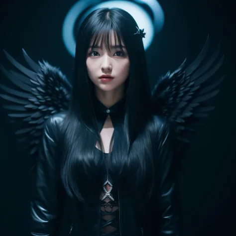 Fallen Angel、Black Flame、a beauty girl、