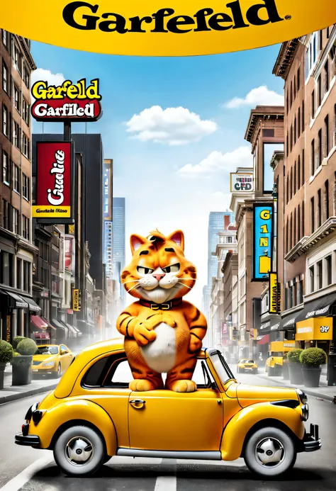 Brand advertising，Creative poster，Garfield Mobile，