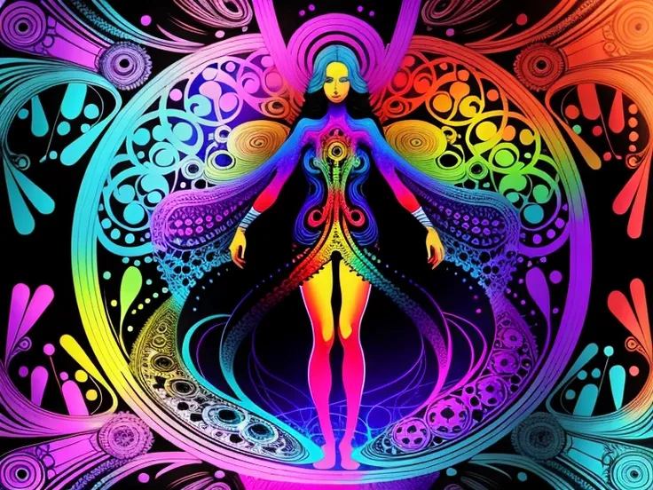 psychedelic art, science is god