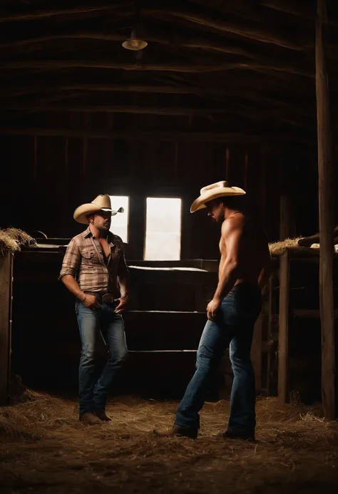 Jason aldean, naked, in a barn having gay sex with another man, cowboy hat, Luke Bryan,