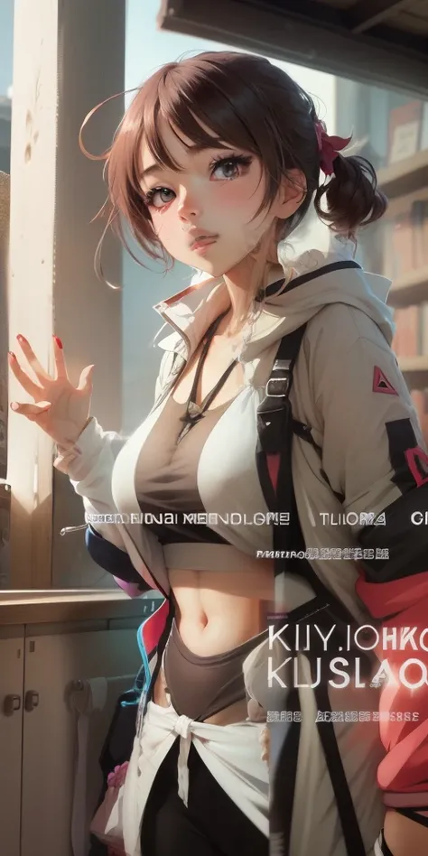 anime girl avec de gros seins posant en chemise transparente, séduisante fille d’anime, Ilya Kuvshinov. 4 km, [ Art numérique 4 km ]!!, Style Anime 3D réaliste, Jolie fille d’anime, Artgerme extrêmement détaillé, Oppai, Style anime 4 K, Rendu photo réalist...