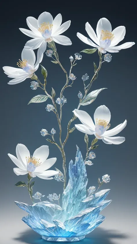 best quality, realistic, photorealistic,  ultra detailed, "Mountain of Flower and Fruit+Fairy+Chinese Architecture" highly detailed carving on "southern ice" porcelain,Ultra wide angle,Accent Lighting,Volumetric Lighting,backlighting, (detailed light),((an...