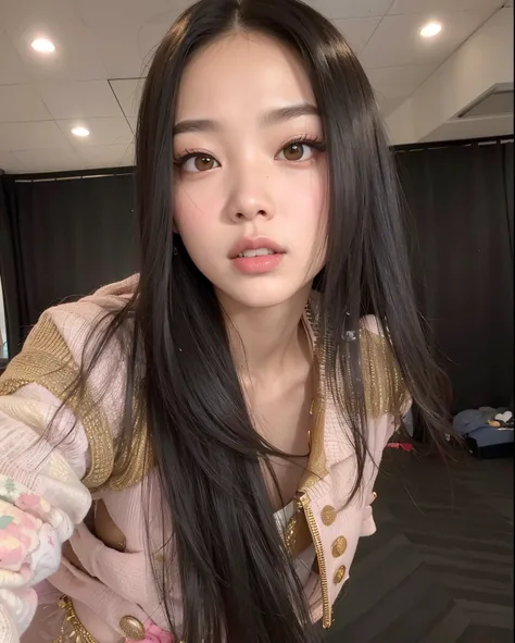 Asian woman araffed with long black hair and a pink dress, jennie blackpink, Parque Roseanne do Blackpink, Gongbi, jisoo do blackpink, jossi do blackpink, Jisoo do Blackpink, Heonhwa Choe, Retrato de Jossi de Blackpink, Retrato Jisoo Blackpink, Dom Yunjoo,...